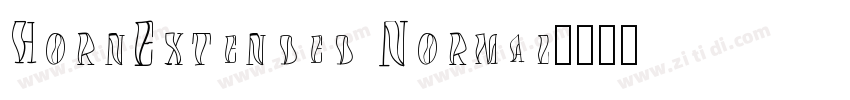 HornExtended Normal字体转换